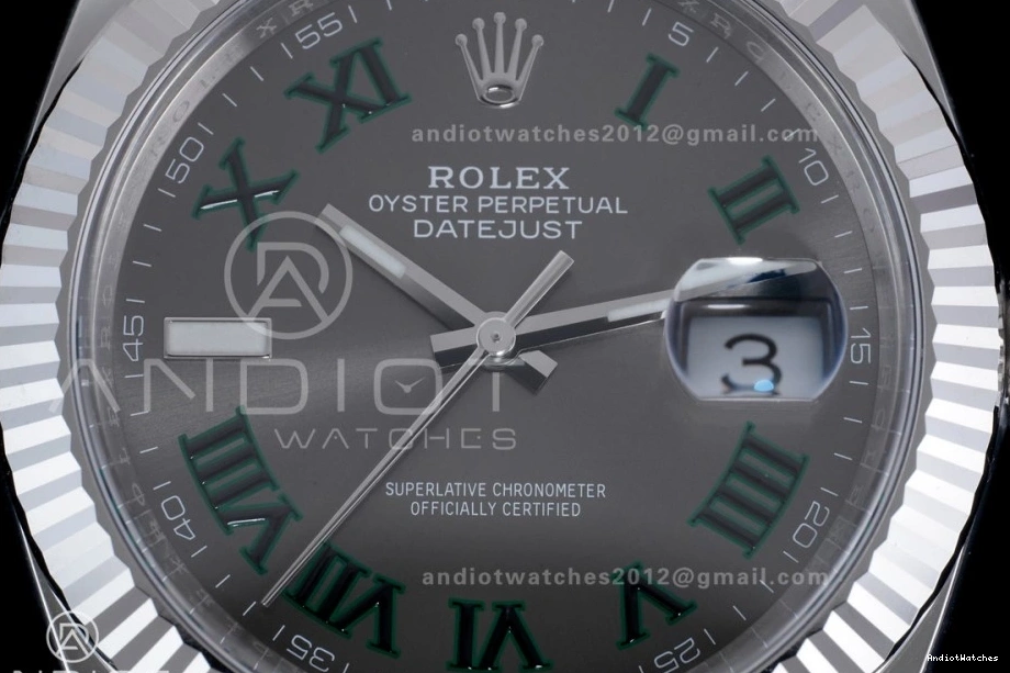 41 657 Edition Datejust Dial Clean Steel SS 904L Durable Best Gray SS 1:1 Bracelet SH Green Roman on 0801